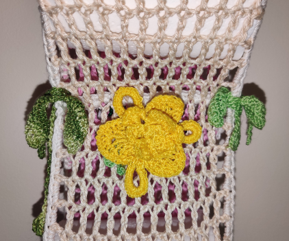 white crochet for loorolls