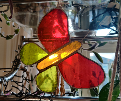 stained glass model butterflies
