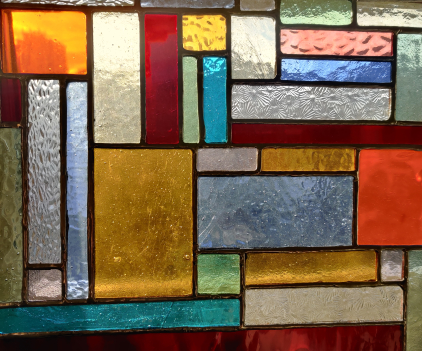 stained glass model panel